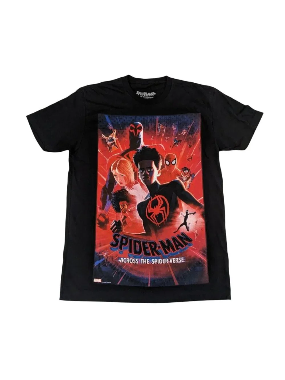 Marvel Spider Man Across the Spider Verse Graphic T shirt Streetwear Y2K Large